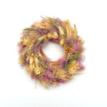 George Wreath - Small blush pink dried flower wreath
