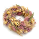 George Wreath - Large blush pink dried flower wreath