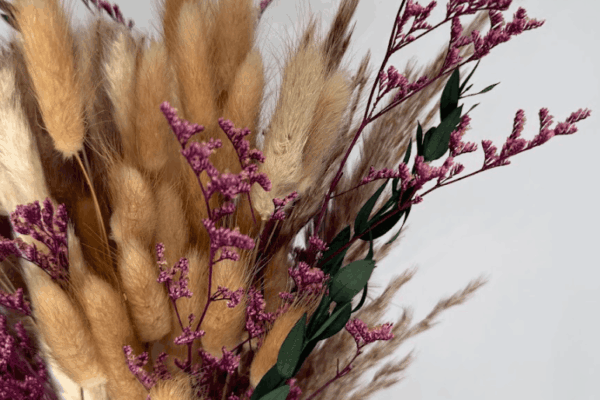 Bohodriedflowerhomedecorpampasgrasspinkstemsgreeneucalyptusdouceurdesplumes2