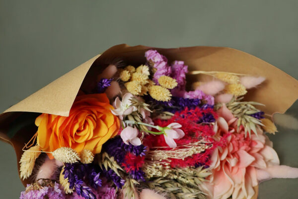 Colourful Dried And Artificial Flower Bouquet Large