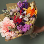 Colourful Dried And Artificial Flower Bouquet Large