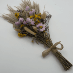 Delicate_purple_flowers_yellow_accents_dried_flower_birthday_flowers_bud_vase_