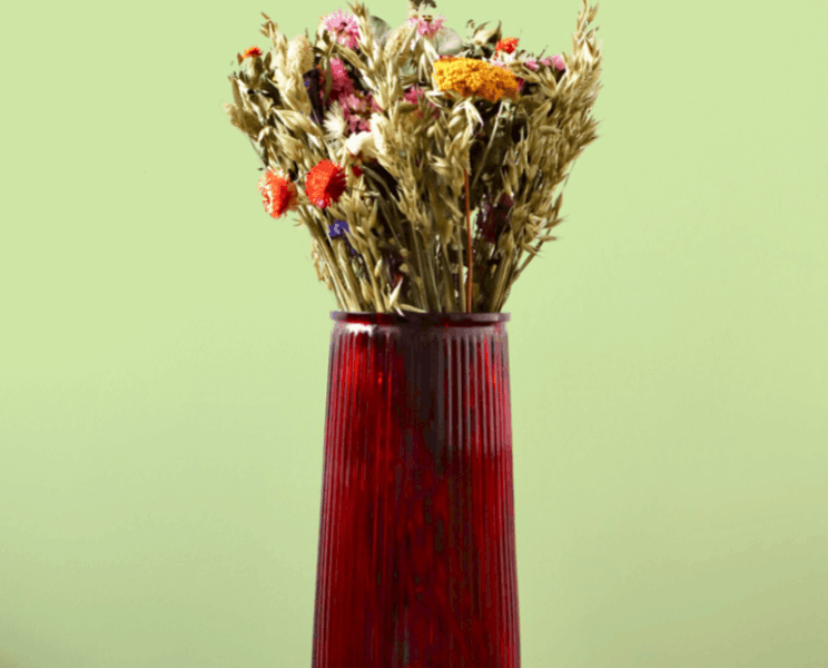 Dried Flowers vs Fresh Flowers: Which Are Right for You? 1 Dried Colourful Flower Bouquet Vase Cb30