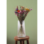 Dried Flower Arrangement Yellow Pink Purple Fb30