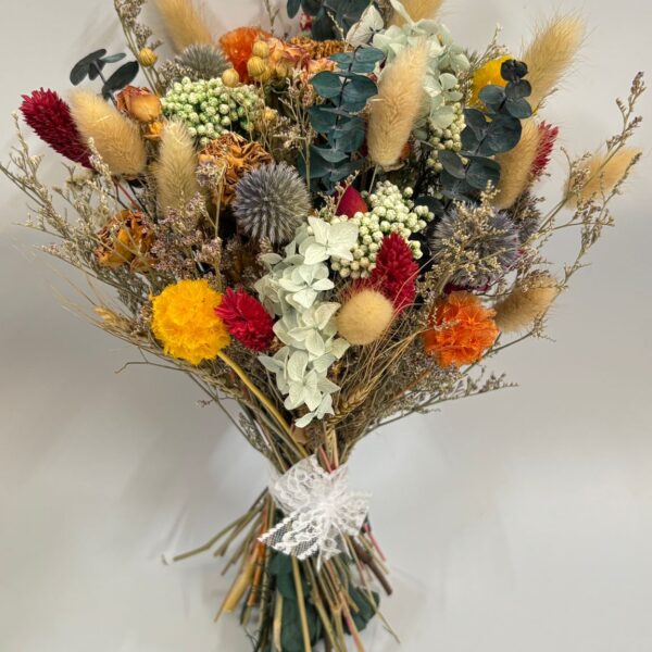 Lucienne dried wedding bouquet – handcrafted bridal dried flower arrangement by Dried Flowers UK