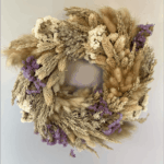 Rupert Wreath - Dried flower wreath with purple accents