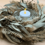 Green_neutral_natural_beige_wreath_small_table_centrepiece_candle_holder_