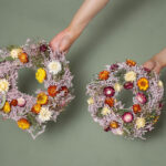 Large_and_small_pink_dried_flower_wreaths_with_red_yellow_white_flowers_wrh Mul
