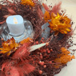 Red_and_orange_tones_dried_flower_wreath_table_centrepiece_small_