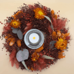 Red_and_orange_tones_dried_flower_wreath_table_centrepiece_small_
