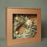 Small Dried Flower Wreath Natural Beige Flowers Wrh Nat