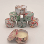 Small_pink_floral_candle_tin dried flower arrangement