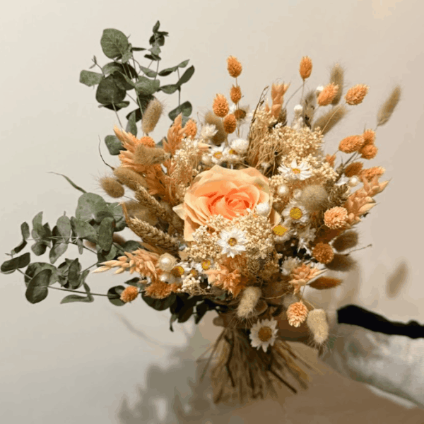 Annabel dried flower bouquet – soft pastel rose arrangement from the Rose Reverie collection