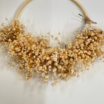 Neutral Toned Dried Flower Wooden Wreath